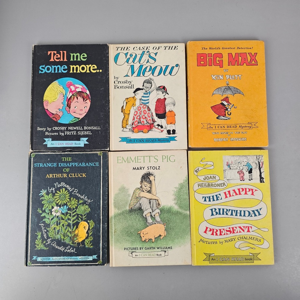 An I Can Read Books Lot of 6 Vintage Harper & Row Mystery Hardcover Childrens
